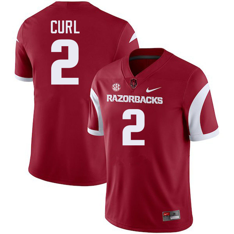 Kam Curl Arkansas Jersey,Arkansas Razorbacks #2 Kam Curl Jersey Youth College-Retro Cardinal